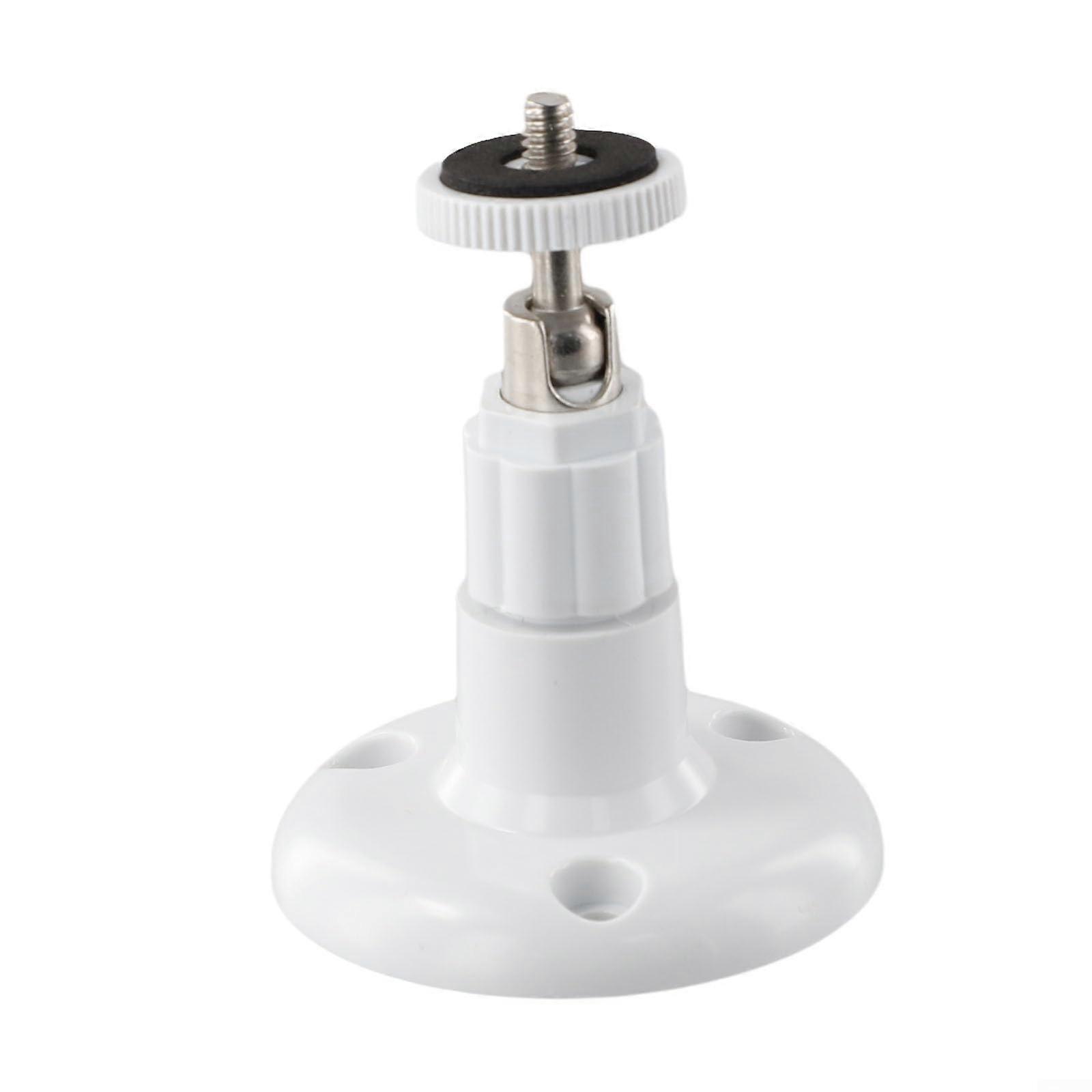 Security Camera Mount 360° Rotatable Wall Bracket for Indoor Outdoor Use, Stable ABS Plastic (White)