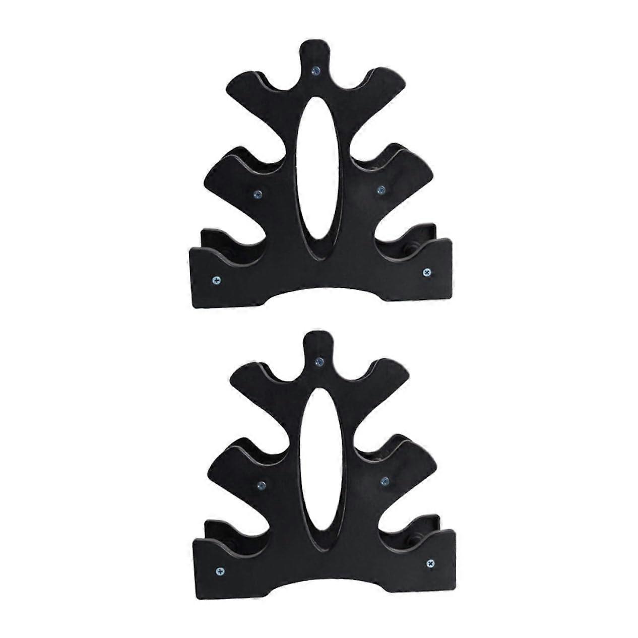 2pcs Compact Vertical Dumbbell Rack Stand with Floor Protection for Home Gym Storage