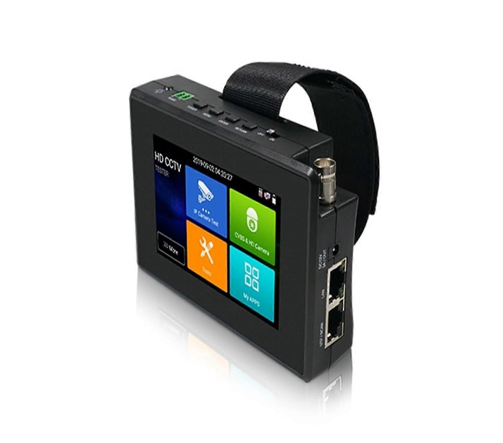 CCTV Camera Tester 8MP IP Analog MultiFormat with 4K Touch Display PoE and Cable Diagnostics