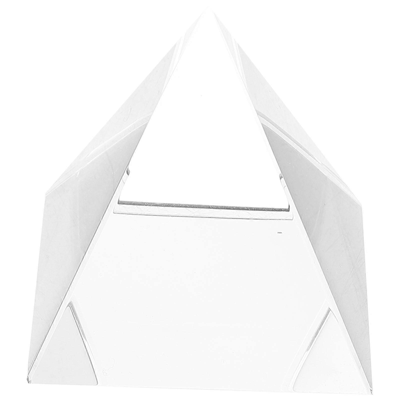 Glass Prism for Optical Experiment with 4Pcs Pyramid Photography Set