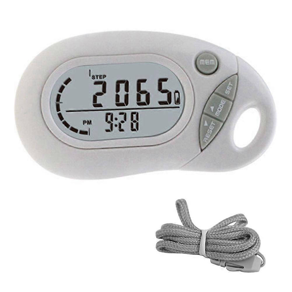 Mini 3D Pedometer Portable Large Screen Step Counter Tracker No Phone or App Needed Precise Mini Pedometer