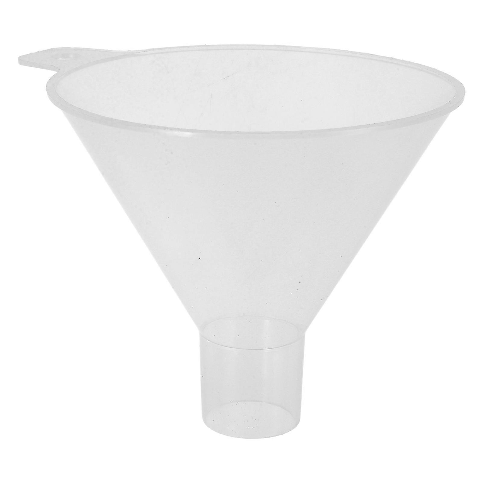 Clear Plastic Laboratory Funnel for Powder Addition 1 Piece Durable Material