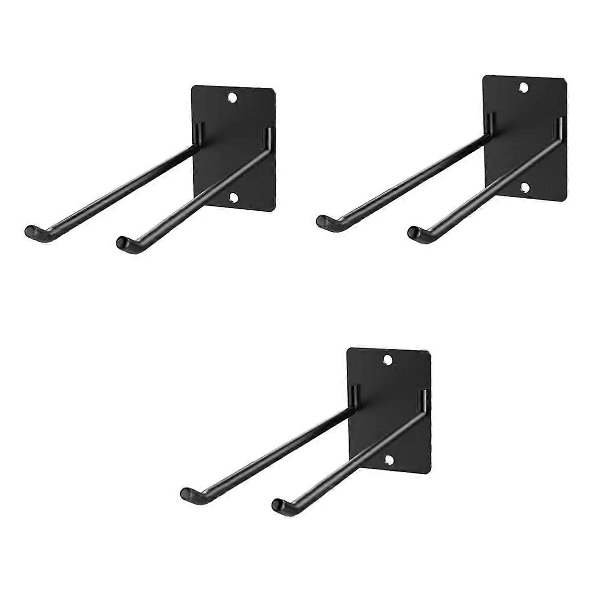 3pcs Wall Mounted Broom and Mop Holder Set with Secure Grip Holders, SpaceSaving Organizer