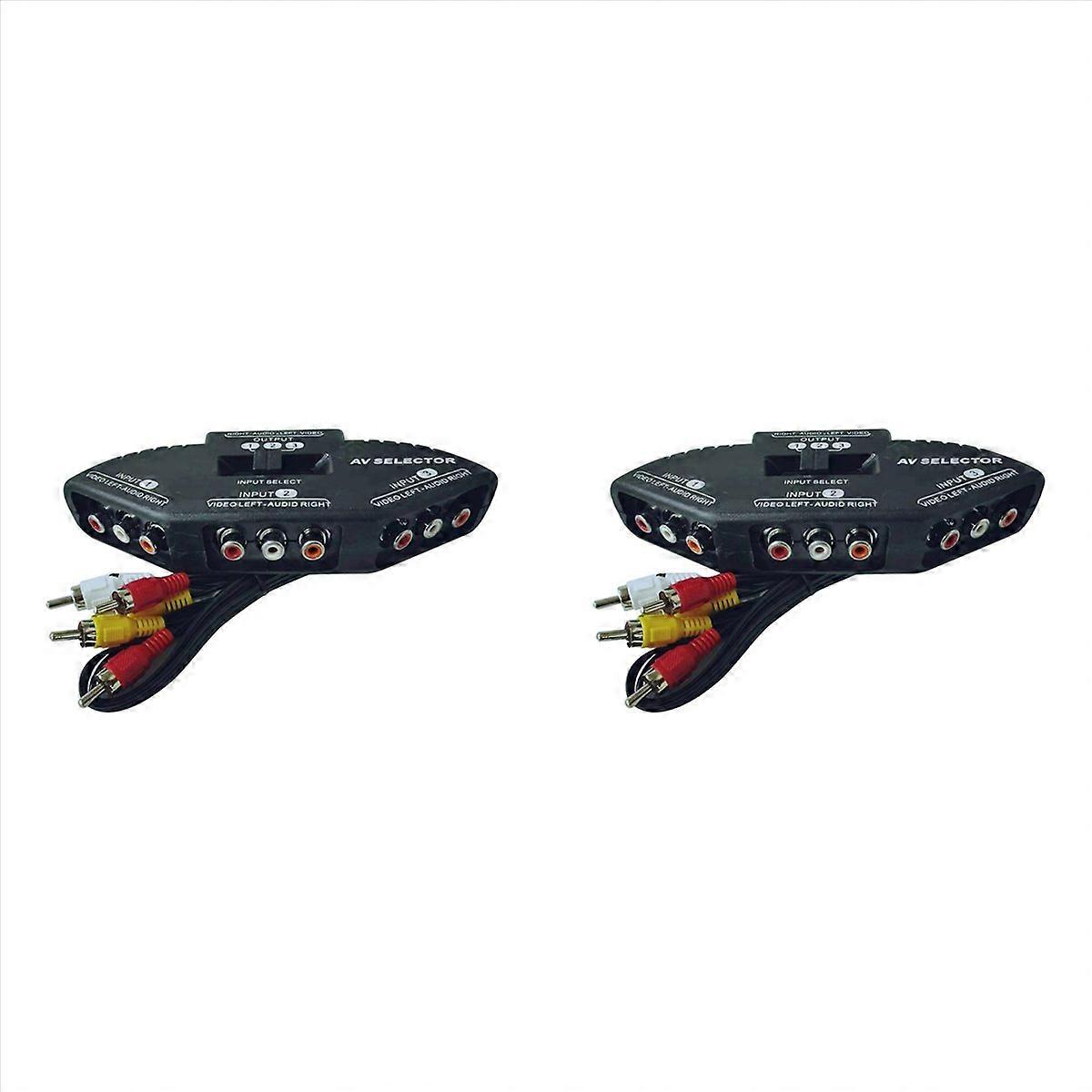 3-Way Audio Video AV Switch Selector Box Splitter Switch