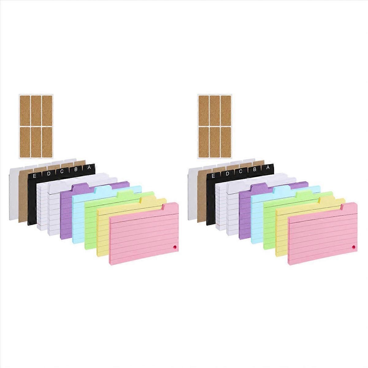 Index Card Holder Set,Index Box with 230 Assorted 