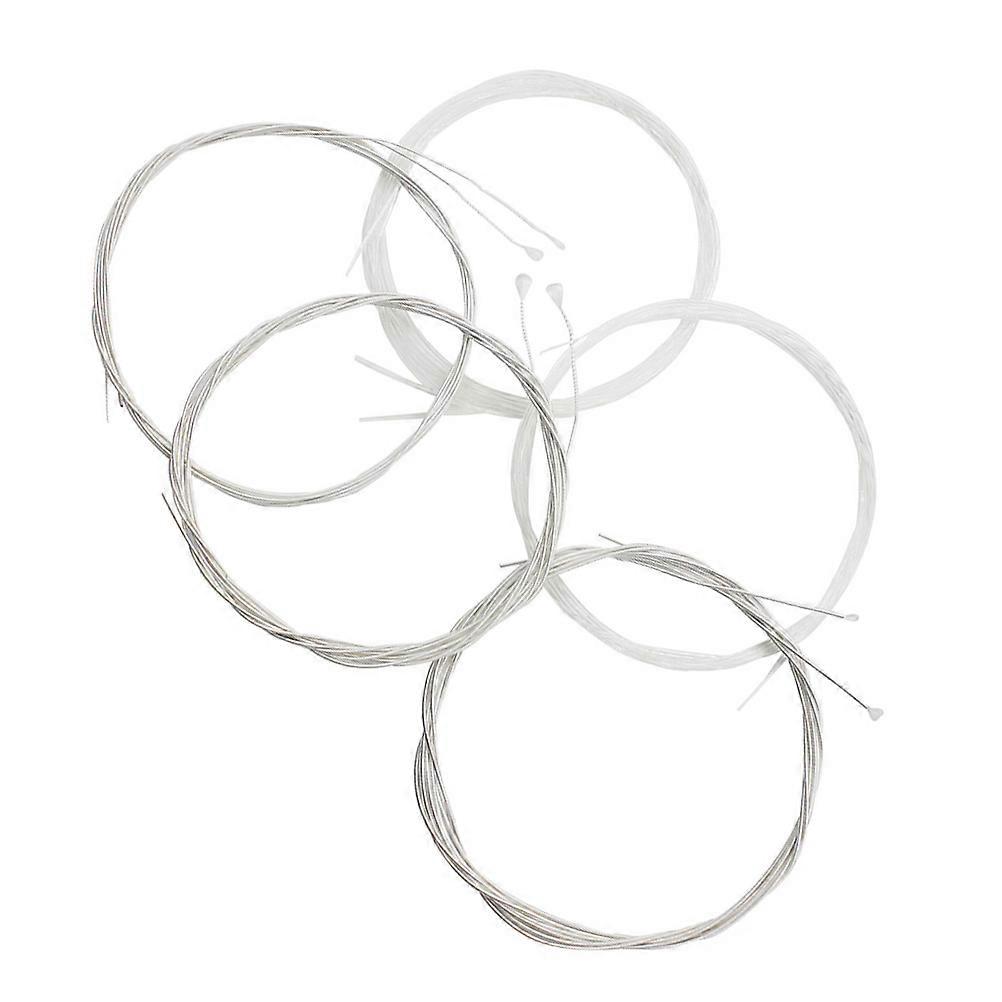 Oud Strings Professional White Nylon Silver-Plated Copper Alloy Stringed Instrument Accessories 5Pcs