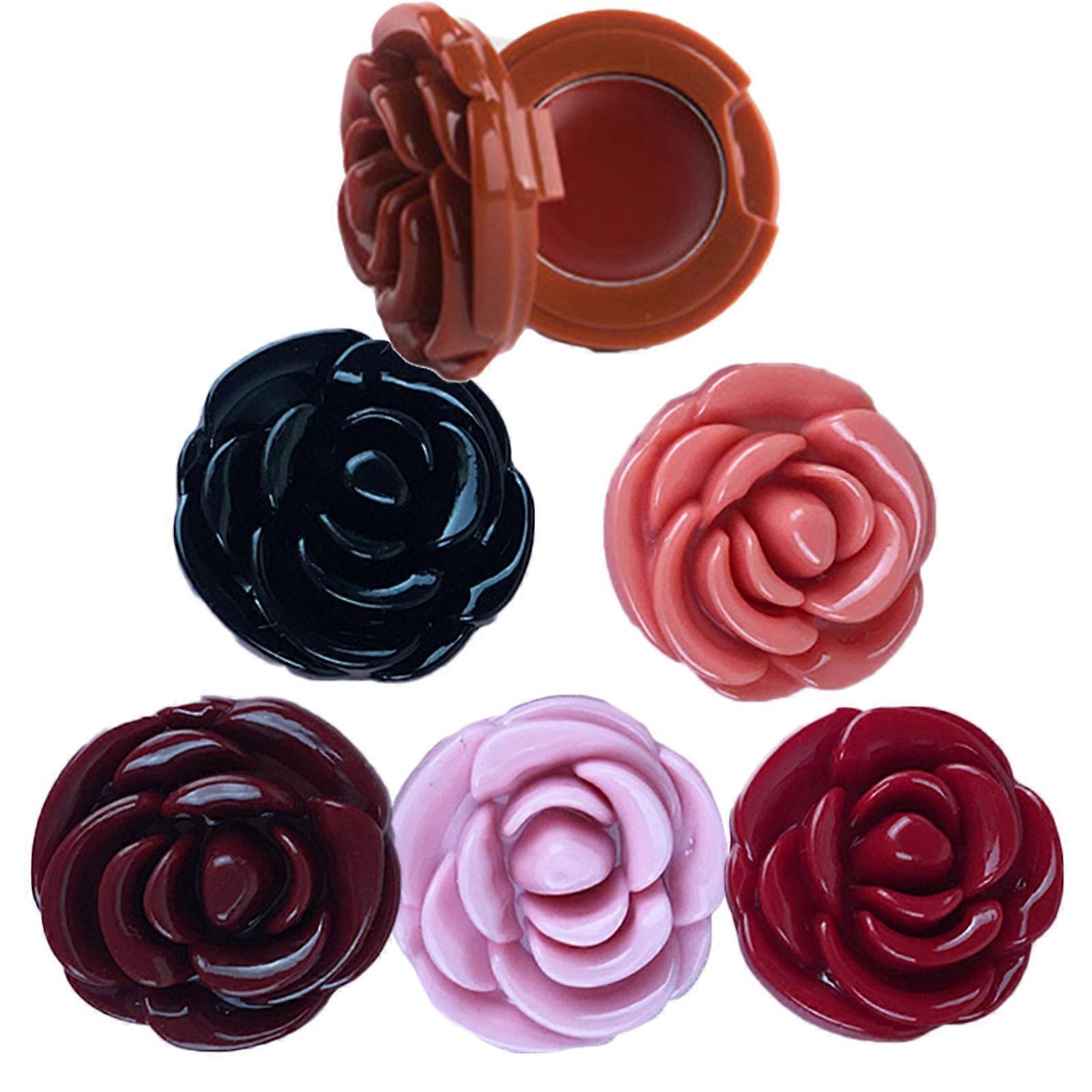 Refillable Lipstick Empty Boxes for Holding Cream Use 6Pcs Flower Shape