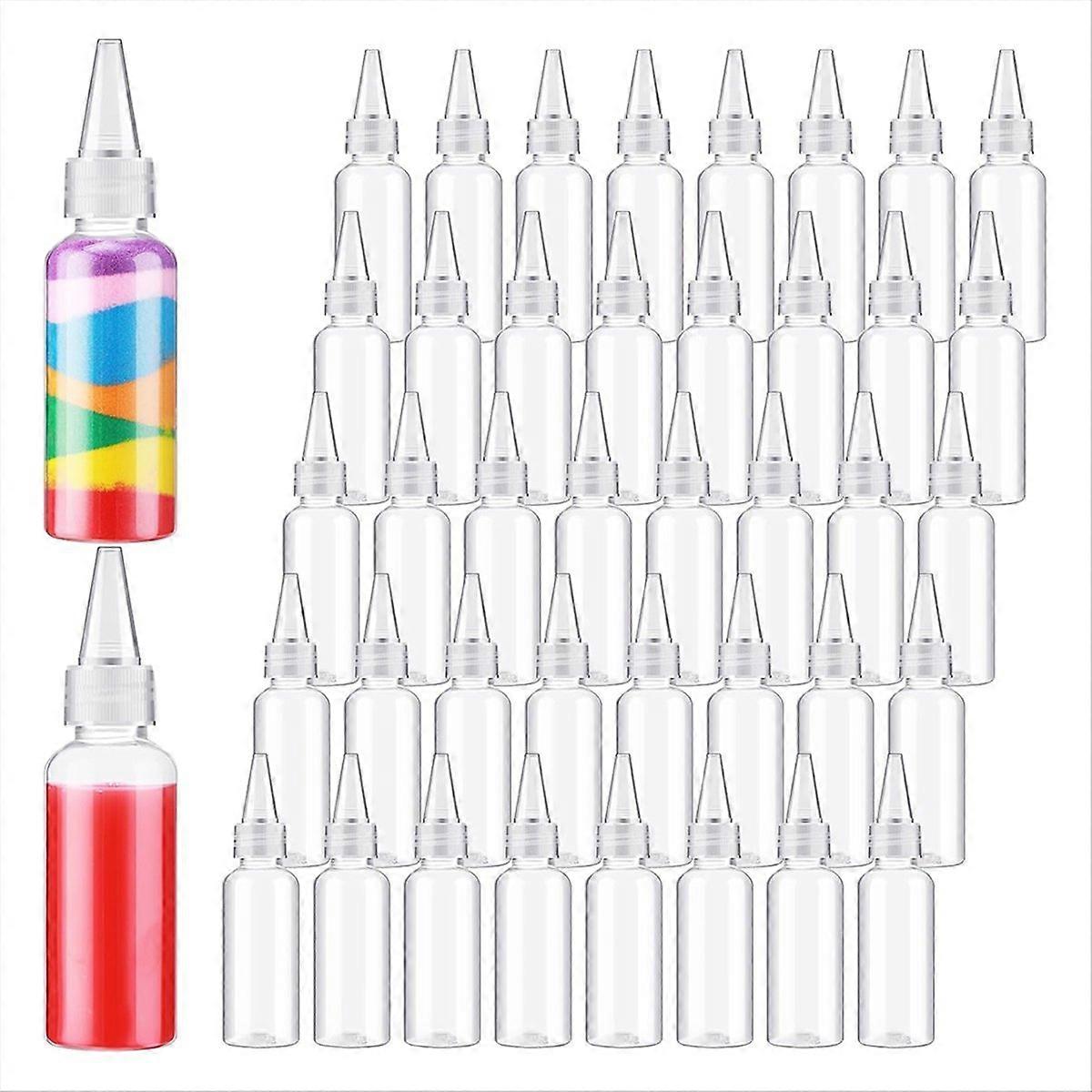 1.7 Oz Plastic Squeeze Bottles for Paint 100 Pcs