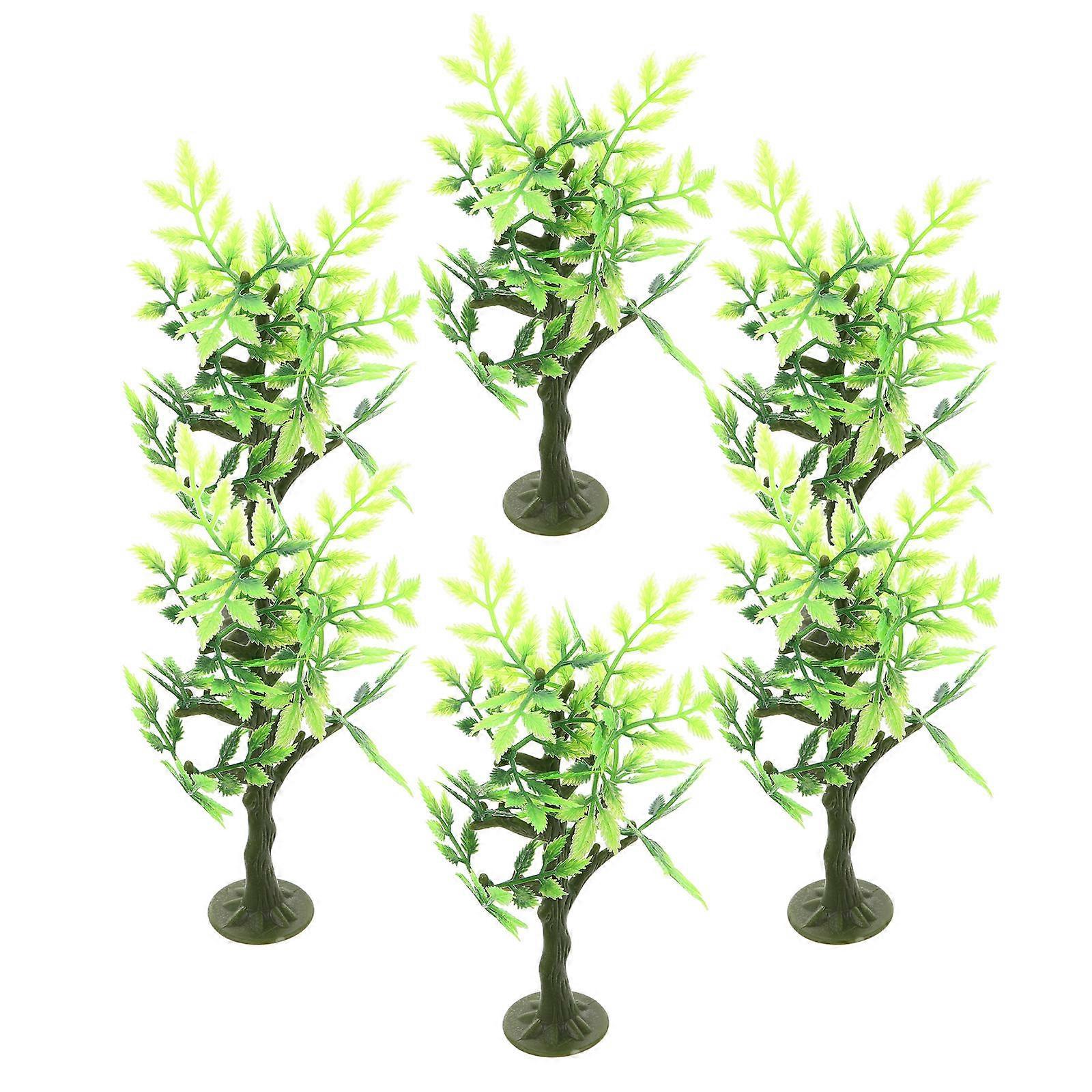 Toy Trees Plastic Trees Model for Decor 6Pcs Sand Table Small Scenery
