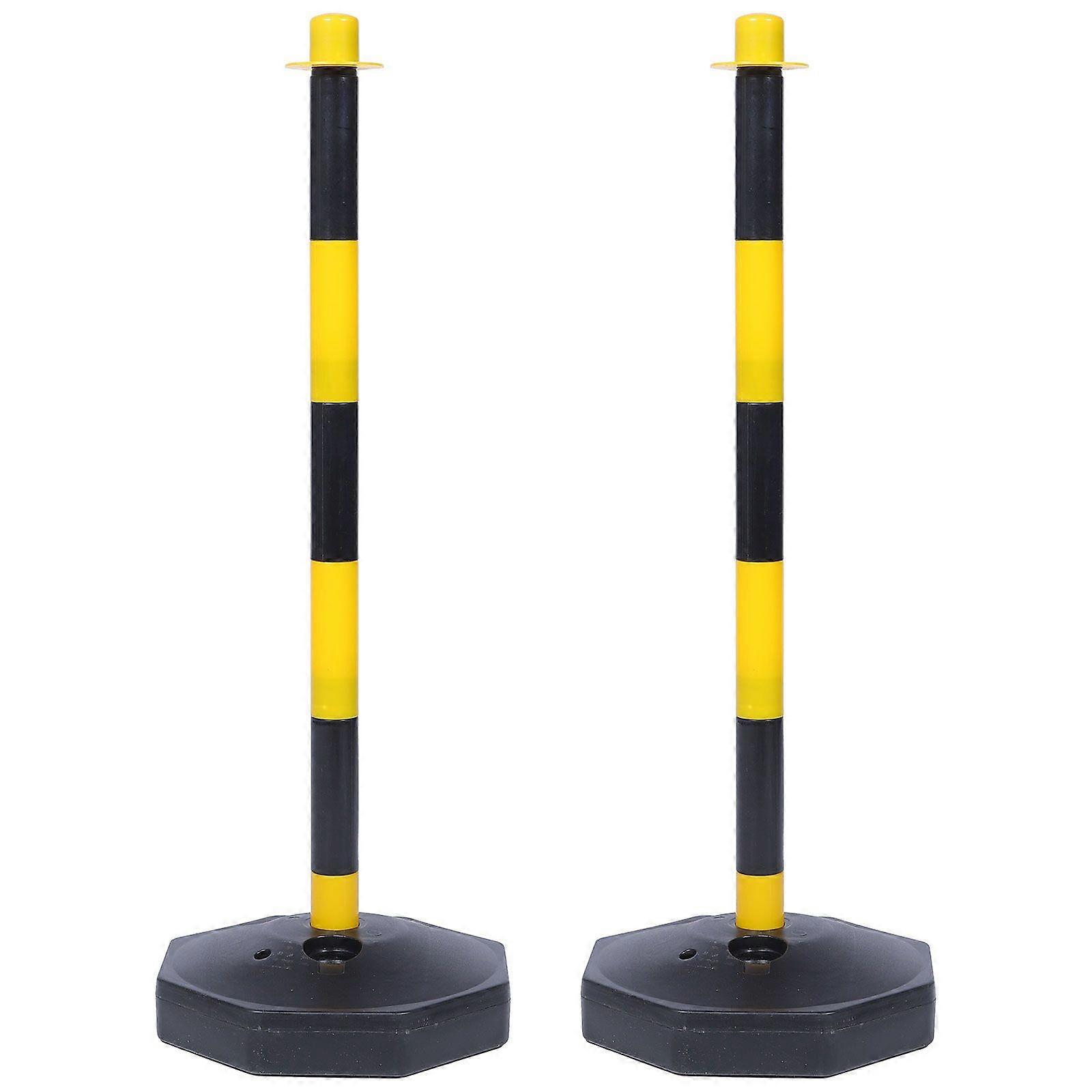2pcs Warning Column Safety Cones Traffic Cones Delineator Post Parking Barriers