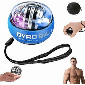 Hochleistungs-Gyro-Spinner aus Zinklegierung, selbststartender Metall-Handgelenkrotor mit LED-Geschwindigkeitsanzeigen, Unterarm- und Griffkrafttrainer für Sportler