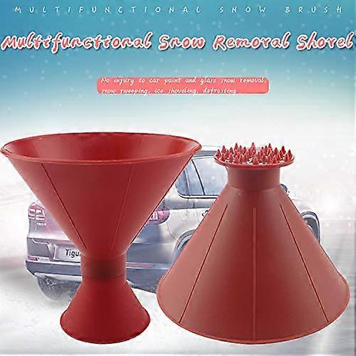Cone Shaped Ice Scraper for Car Windshield, Fast Snow Remover Tool with Scratch Design