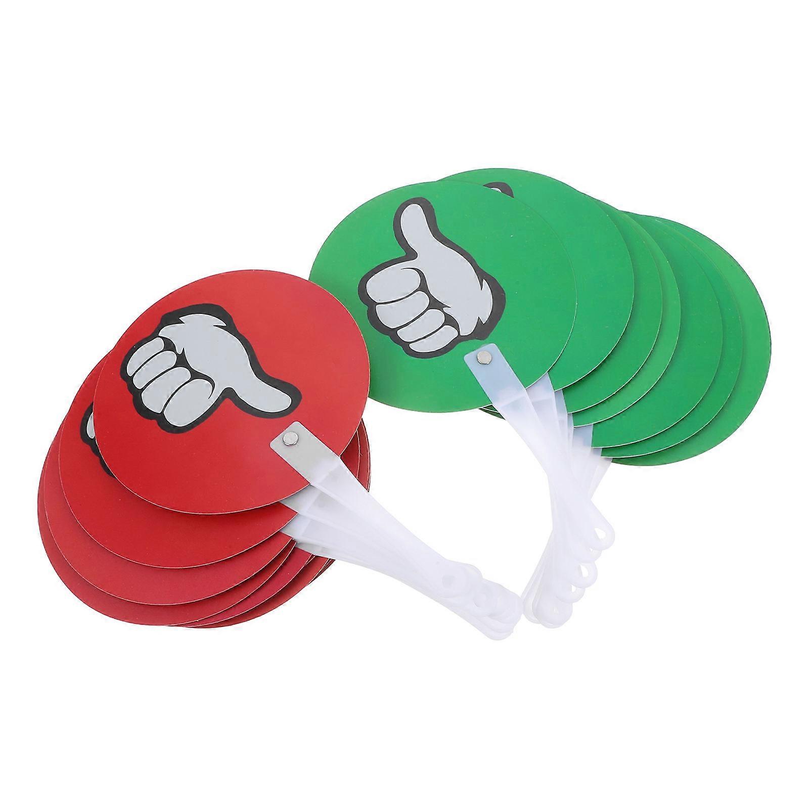 Voting Paddle Thumb Up Thumb Down for School Voting 30Pcs Set