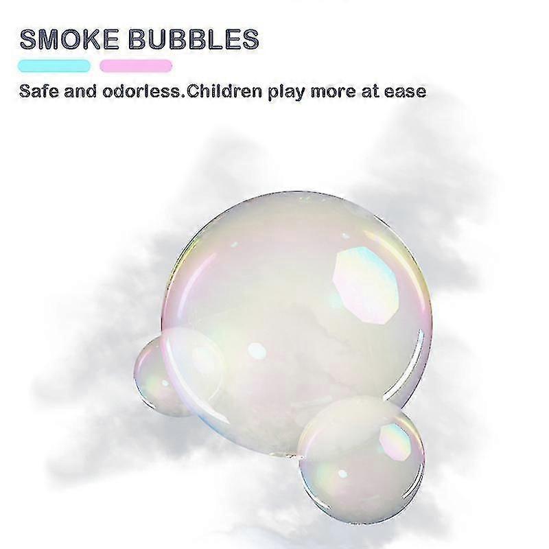 Røg Bubble Machine Bubble Blower Sund Røg Bubble Legetøj til børn Børn