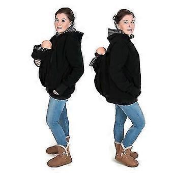 Women's Kangaroo Hooded Sweatshirt Baby Carrier Coat - Multi-Function Pregnant Jacket,l