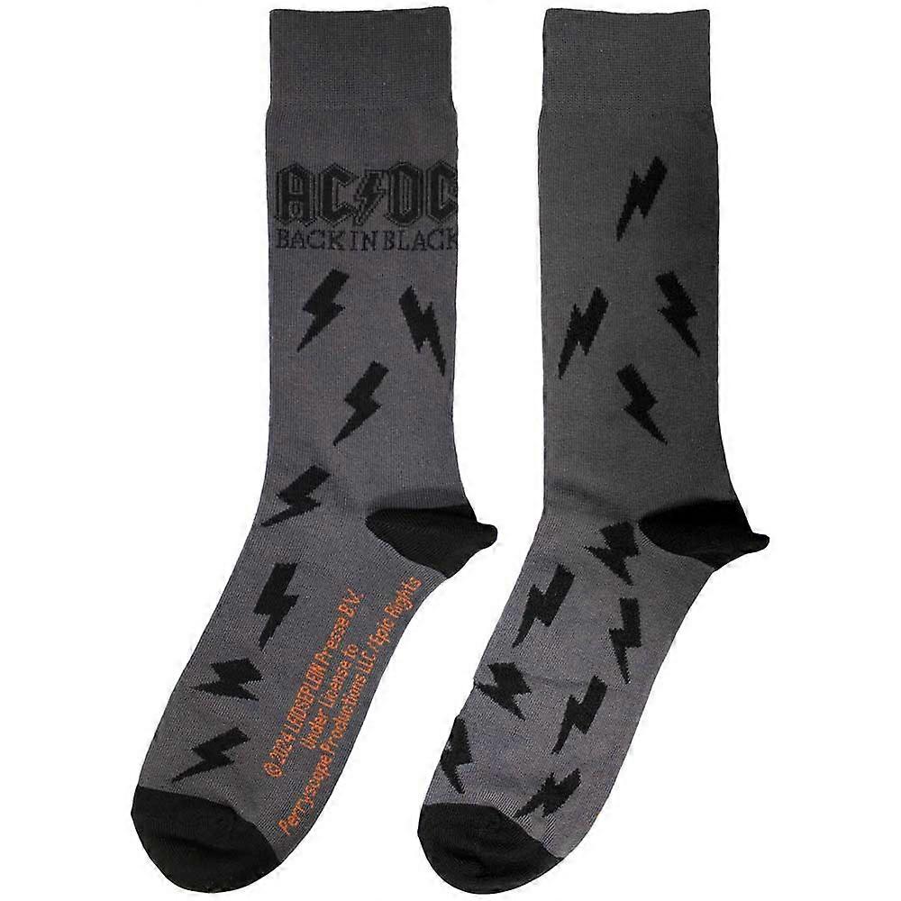 AC/DC Back in Black Bolts Ankle Socks