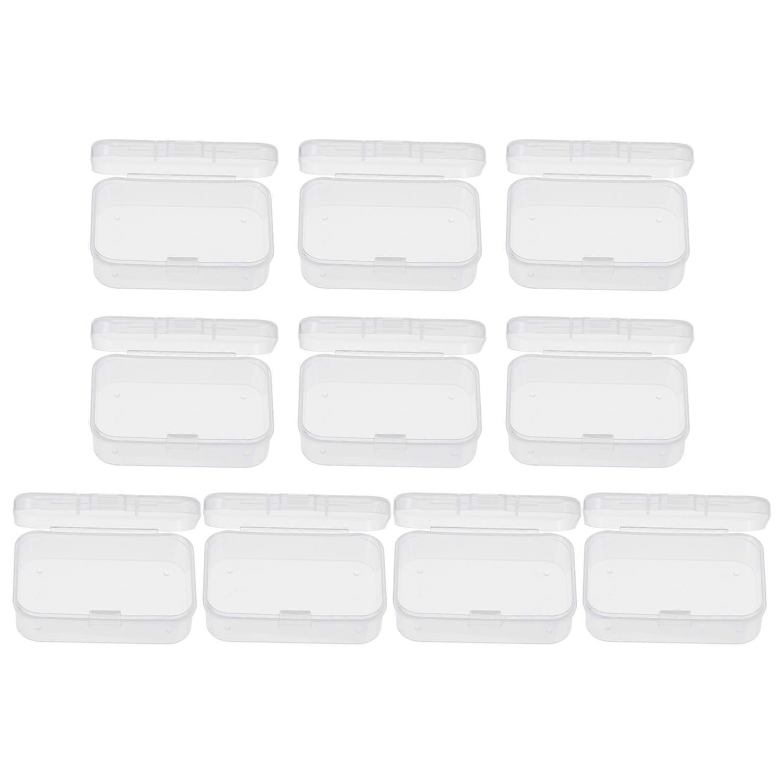 Plastic Guitar Pick Storage Cases for Storage Use 20Pcs Transparent Rectangular Boxes