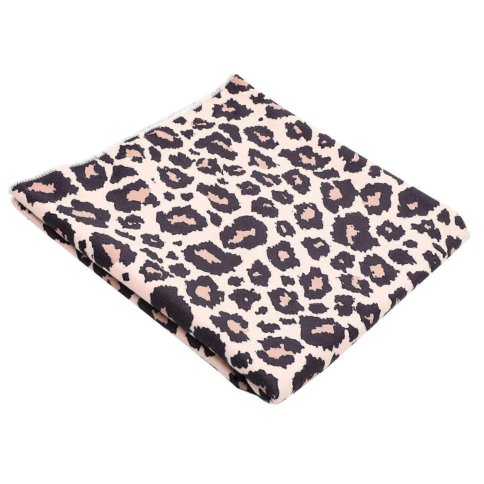 Microfiber Beach Towel Leopard Pattern for Clean Use Summer 1 Piece