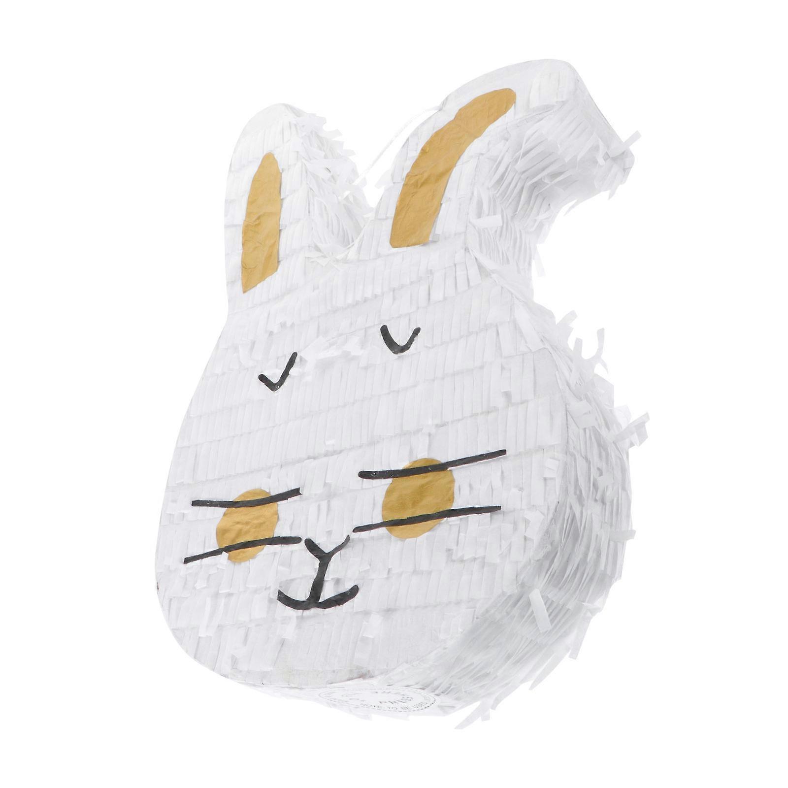 Rabbit Shape Pinata Decor Easter Paper Pinata for Decoration