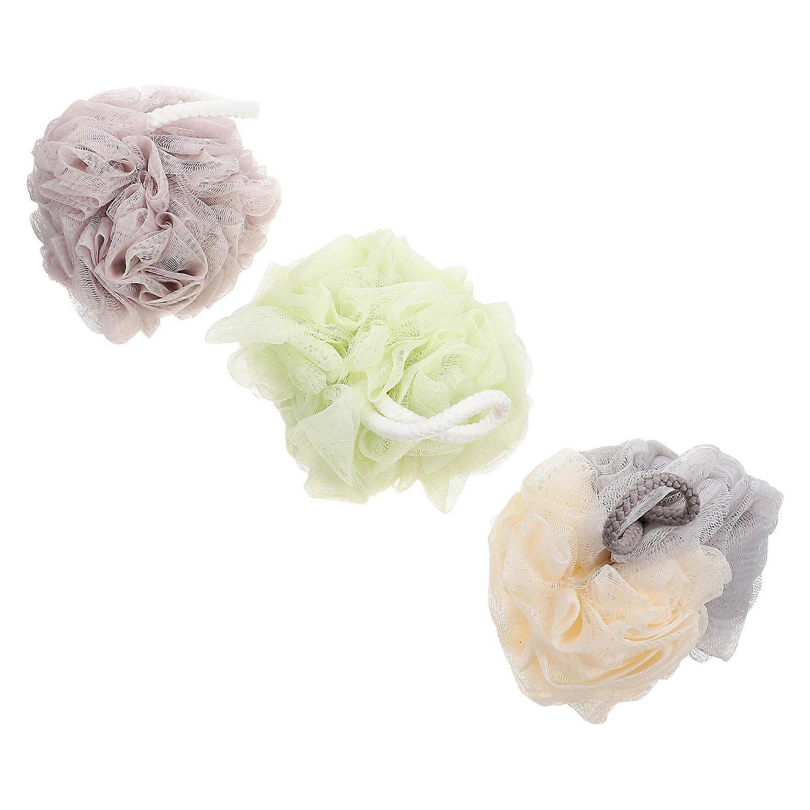 Exfoliating Bath Scrubber Supple Bathing Scrubber for Bath 3Pcs Pack