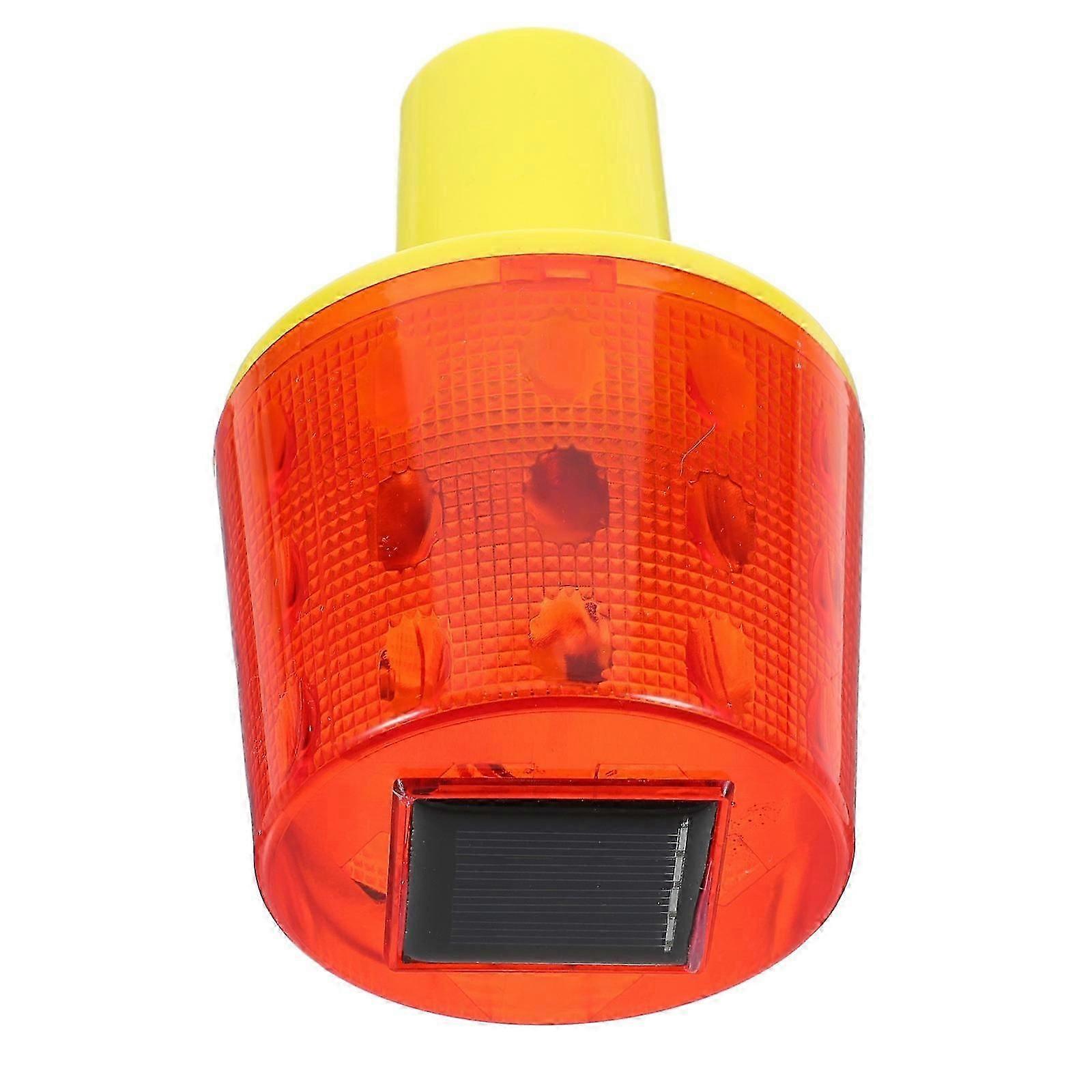 Solar Strobe Warning Light Plastic Material 1Pcs for Lighting Use