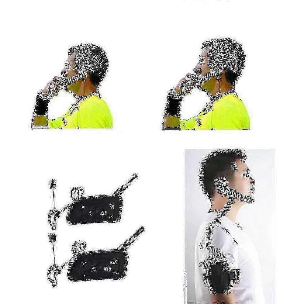 Professional Football Referee Full Duplex Wireless Bluetooth Intercom Headset, 1200m Range