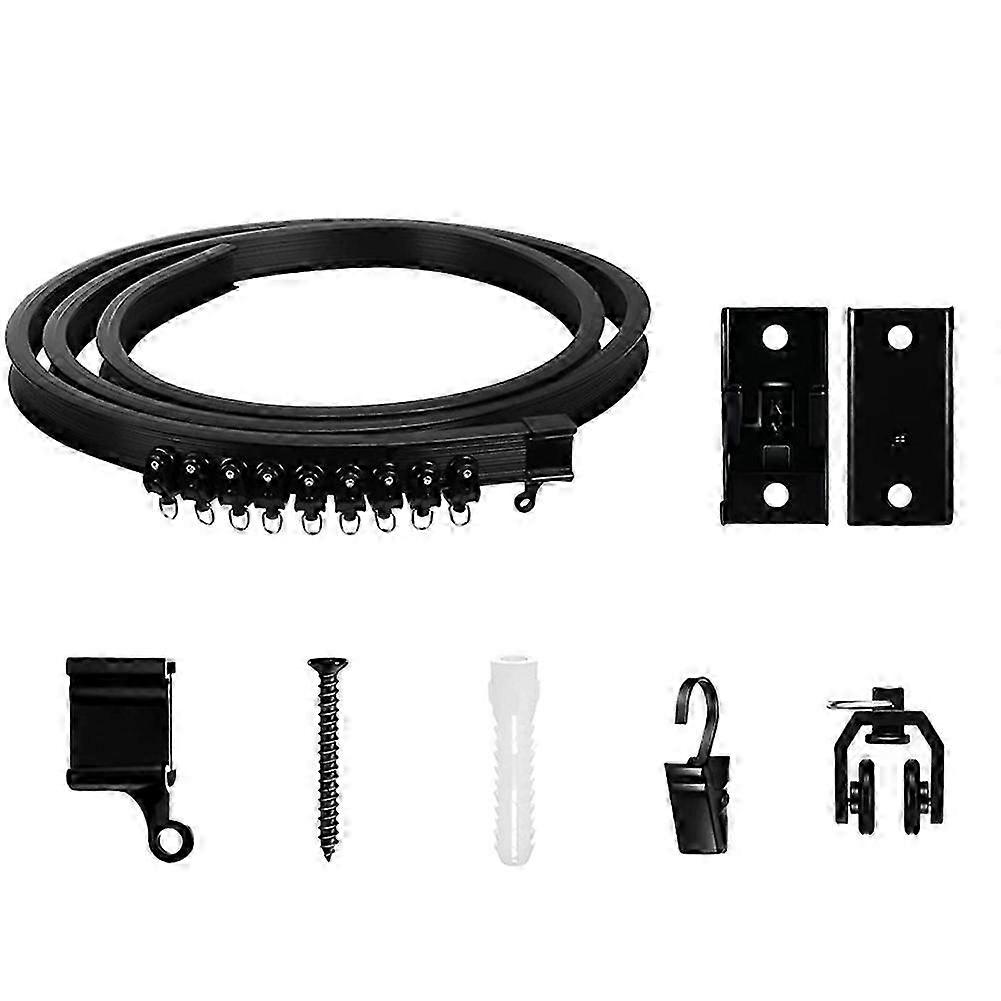 Flexible Bendable Curtain Track, Ceiling Wall Mounted 2Meter