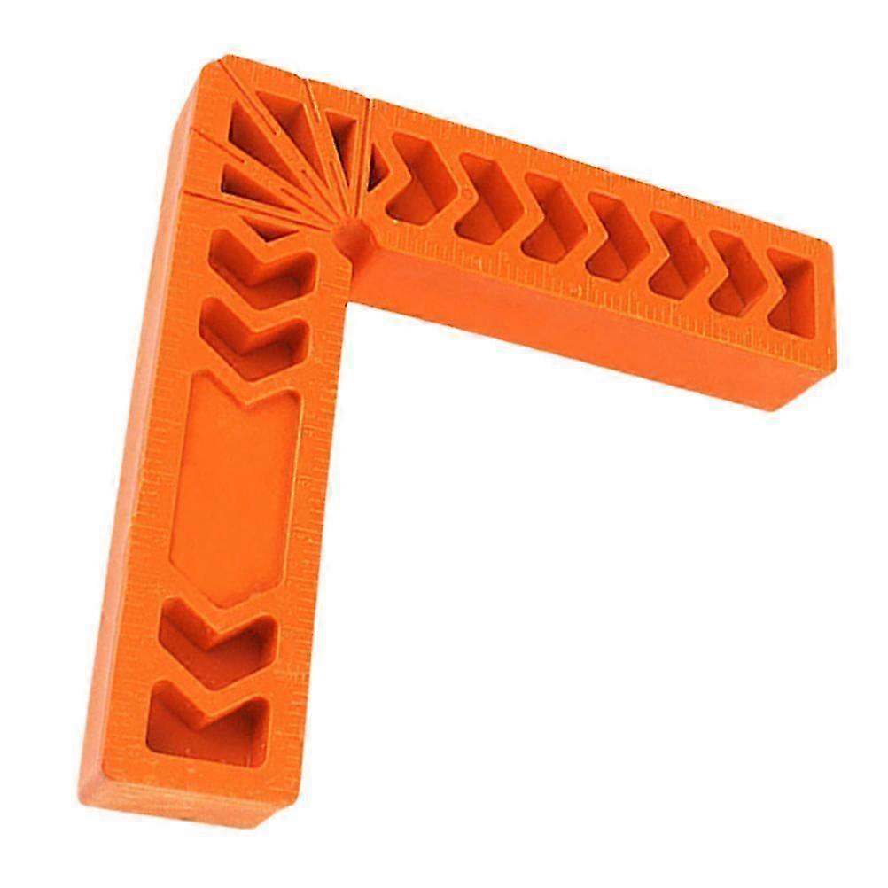 Right Angle Positioner Plastic Ruler for Measurement 2Pcs Orange Durable Tool