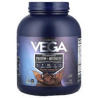 Vega, Plant-Based Protein, Performance Protein + Recovery,  Creamy Chocolate, 4 lb 5.9 oz (1.98 kg)