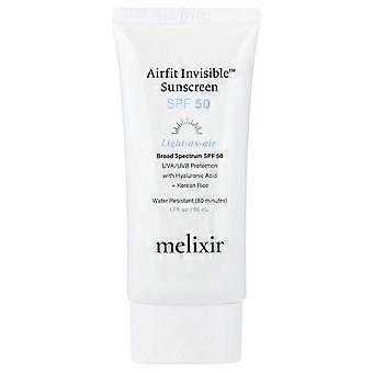 Melixir, Airfit Invisible™ Sunscreen, SPF 50, 1.7 fl oz (50 ml), 2-Pack