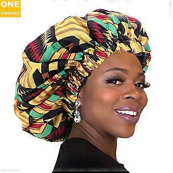 Adjustable Sleep Cap, Satin Lined Extra Large Women Curly Hair Available Day and Night