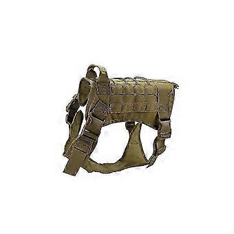 Z6 Tactical Dog Harness Nylon Handle Adjustable Training Harness Pet Working Vest
