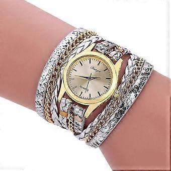 Horloges Voor Vrouwen Mode Kleine En Delicate Schoonheid Casual Geweven Serpentijn Quartz Horloge s