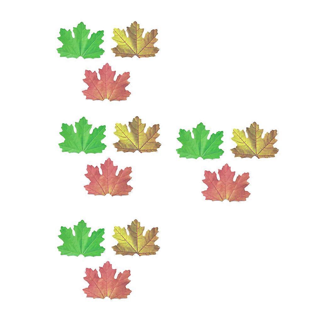 Self Adhesive Memo Notes Maple Leaf Shaped Memo Notes for Noting 12Pcs