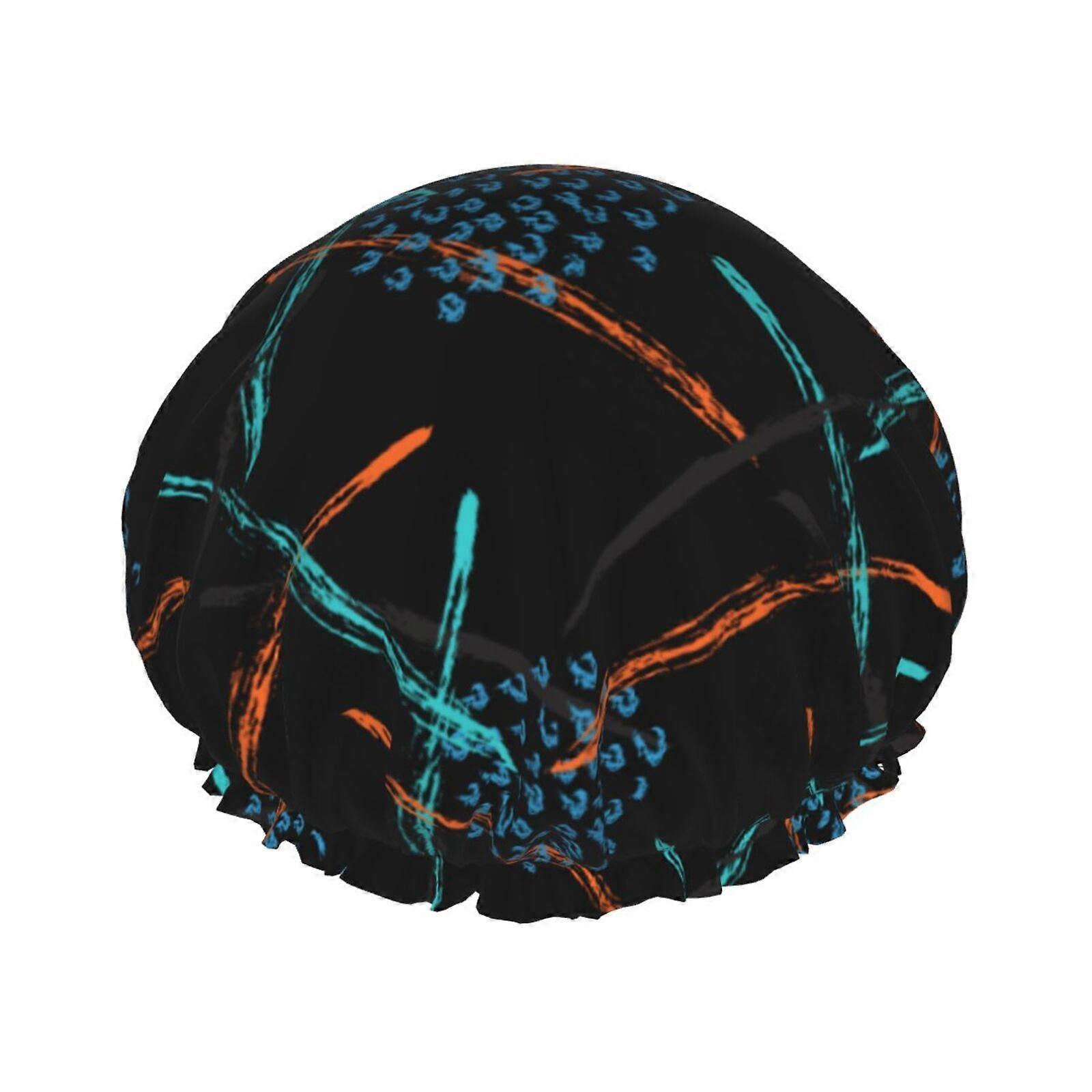 Double Layer Reusable Shower Cap For Women