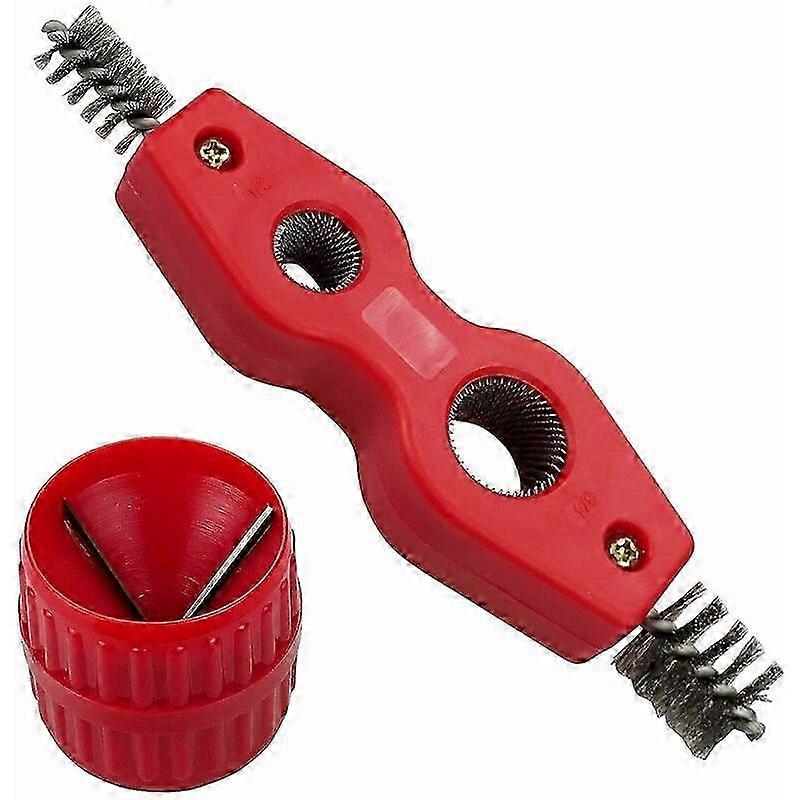Universal Pipe Deburrer deburring rust brush Deburring Tool Interior and Exterior Multi-layer Deburrer compatible with plumbing installation