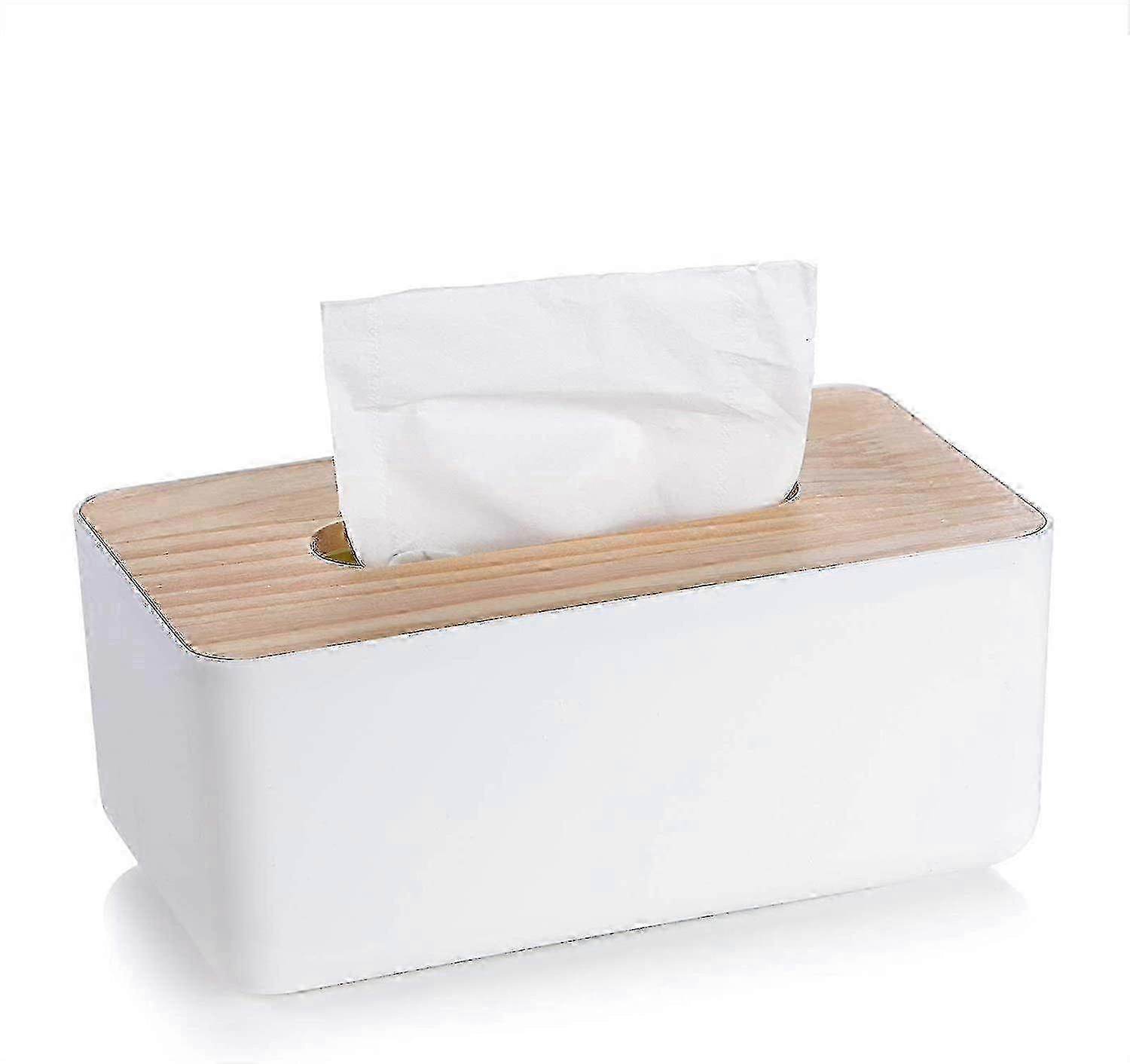 Tissue Box Rectangular Tissue Box Paper Tissue Box Bamboo Tissue Box Rectangular Tissue Box Holder (ShiKai)