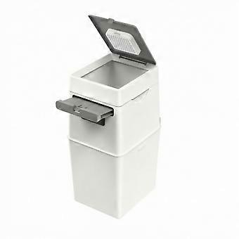Cat Litter Waste Bin Lidded Litter Disposal Bin with Refill Bag Rectangular Odor
