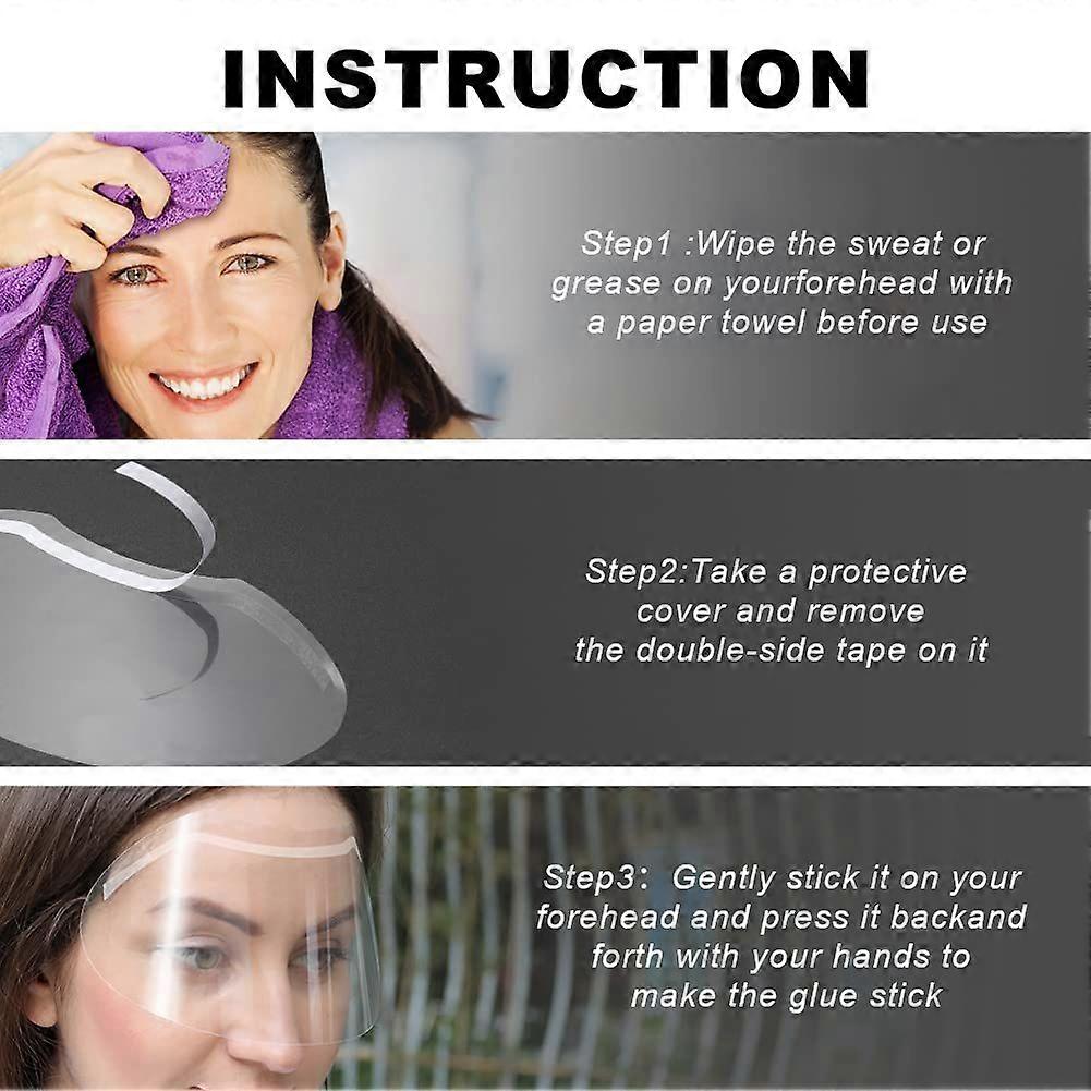 60 PCS Shower Face Eye ShieldsClear Visors Eye Protector Makeup Protective