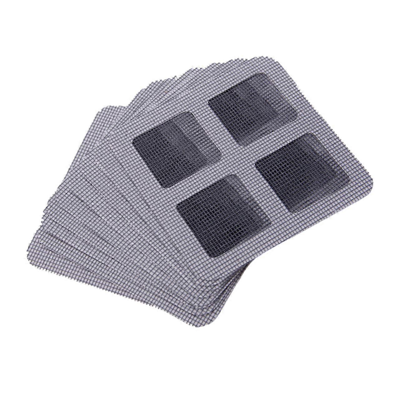 21Pcs Window Screen  Patch Kit Self Adhesive Mesh Tape Quick DIY Fix for Windows Doors