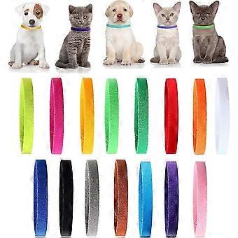 For    15 Colors Puppy ID Collars Soft Adjustable Whelping Collars Multi Coloured Identification Puppy Collar For     Dog Kitten Whelping Newborn Pet 