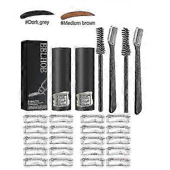 Eyebrow Print Set Natural Hairline Powder Fast Eyebrow Card Lazy Natural E