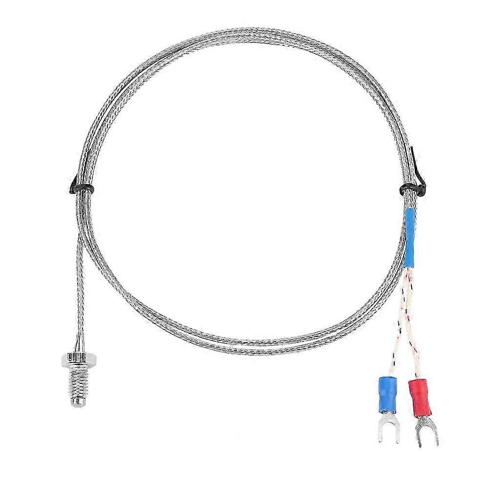 M6 Screw Fine Thread Type K Thermocouple Temperature Sensor Wire 0-400 (3 m)