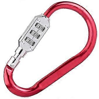 D-type hook-type bicycle basket helmet lock (non-carabinerary quick-release buckle, backpack hook, combination lock) Edition 0831