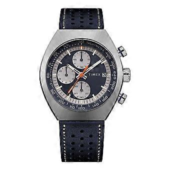 Montre Timex Legacy Tonneau pour homme, bracelet en cuir 42 mm, référence TW2W93500