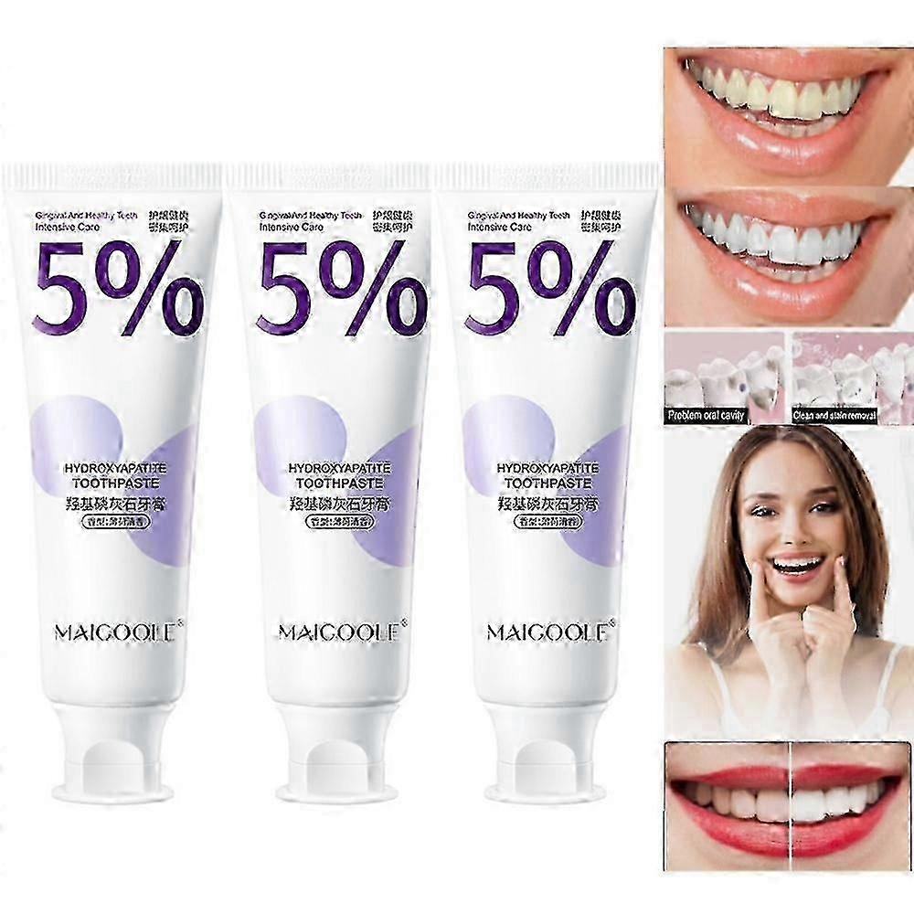 3X Hydroxyapatite Toothpaste Probiotic Whitening Toothpaste 100g -