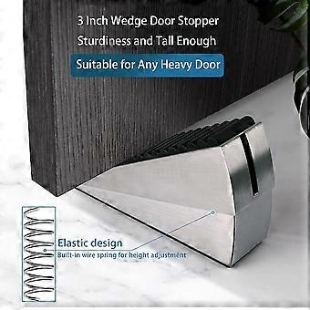 6X Door Stopper,Heavy Duty Door Stop Wedge Tall Door Stoppers, Adjustable Spring Loaded Door Stop Suits