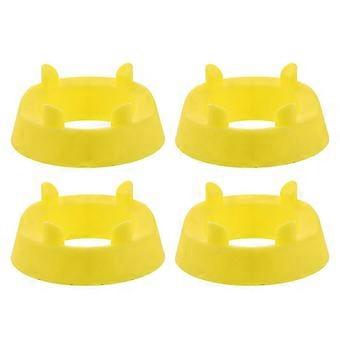 4pcs Football Kicking Tee - Sport Ball Display Rack - Field Goal Kicking Holder Stand - Football Training Equipment Yellow Yellow