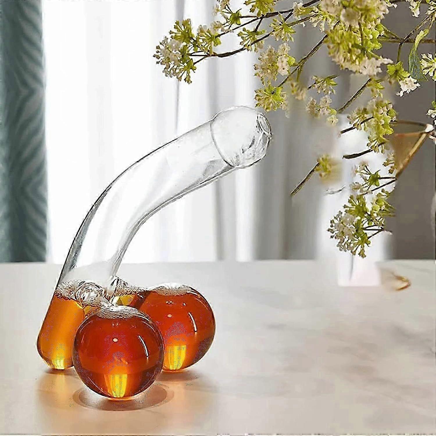 650ml Unique Glass Decanter Funny