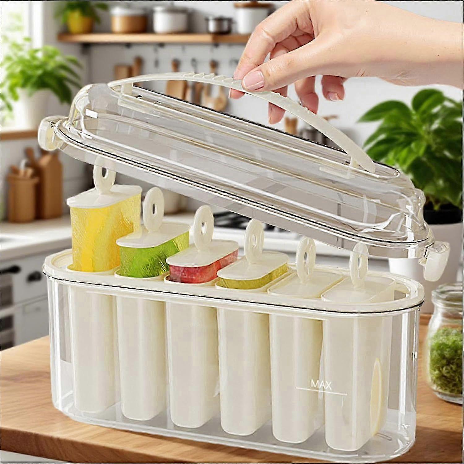 Easy-Release 6Cavity Popsicle Molds